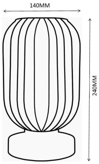 Globo 15469TP - Lampada da tavolo NORMY 1xE27/40W/230V viola