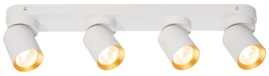 Faretto ANDY 4xGU10/8W/230V bianco/oro