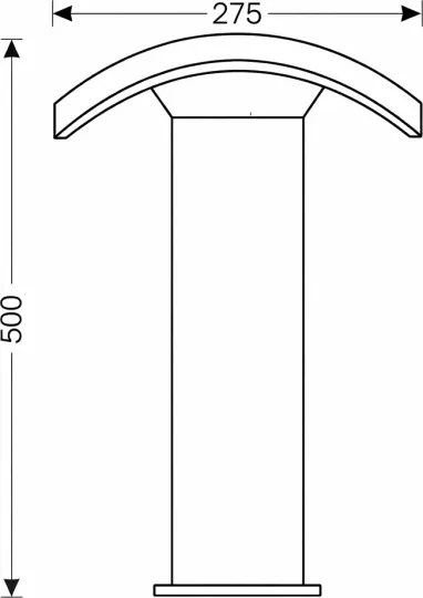 Brilagi - Lampada LED da esterno ARCELO LED/9W/230V 50 cm IP54