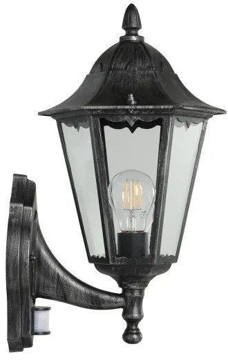 Eglo 93458 - Applique da esterno con sensore NAVEDO 1xE27/60W/230V