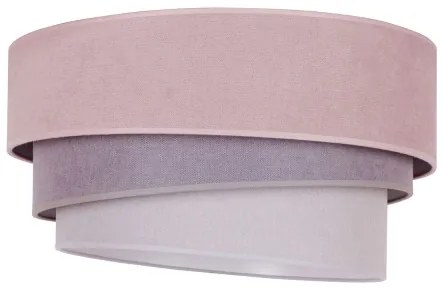Duolla - Plafoniera TRIO 1xE27/15W/230V diametro 45 cm rosa/grigio/bianco