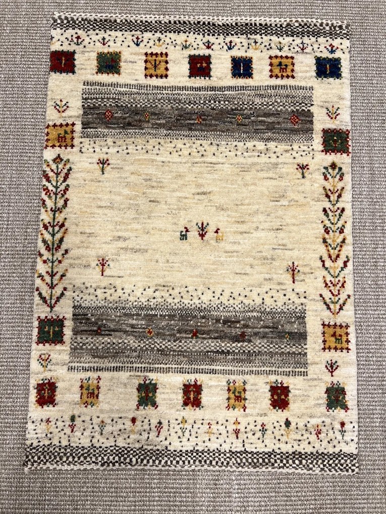 Loribaft Tappeto 60 x 90 Beige (Iran) Annodato A Mano