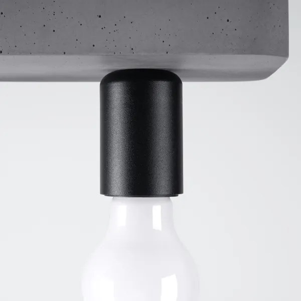 Sollux SL.1158 - Faretto TAVO 3xE27/15W/230V calcestruzzo