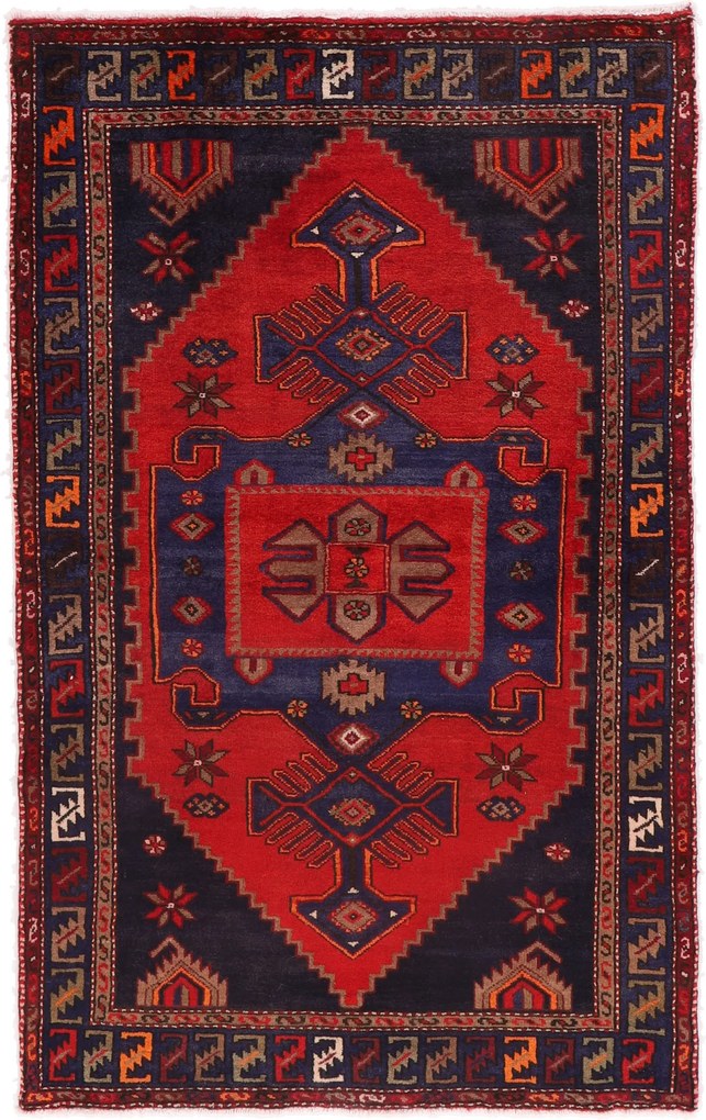 Hamedan Tappeto 210x130 (Iran) Annodato A Mano