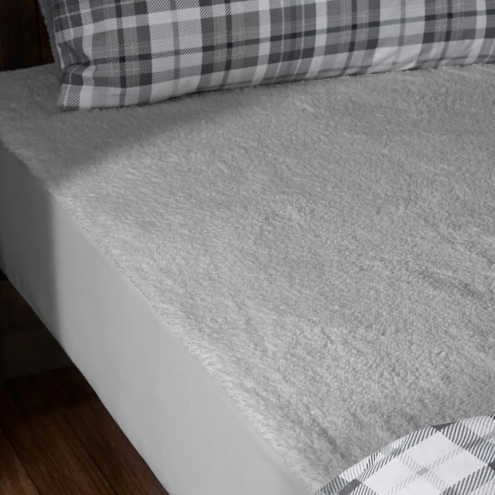 Lenzuolo con angoli grigio in micropile 150x200 cm Thermal Sherpa – Catherine Lansfield