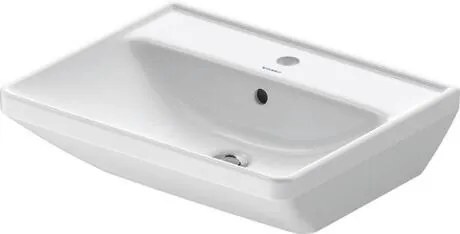 Lavabo 55x44 sospeso Monoforo con Troppopieno Bianco D-Neo 2366550000 Duravit