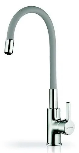 Pyramis 90938001 - Rubinetto cucina FLESSI con becco flessibile grigio