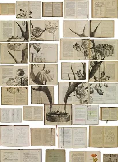 Tapete EKA-02 Bibliotheca von Ekaterina Panikanova