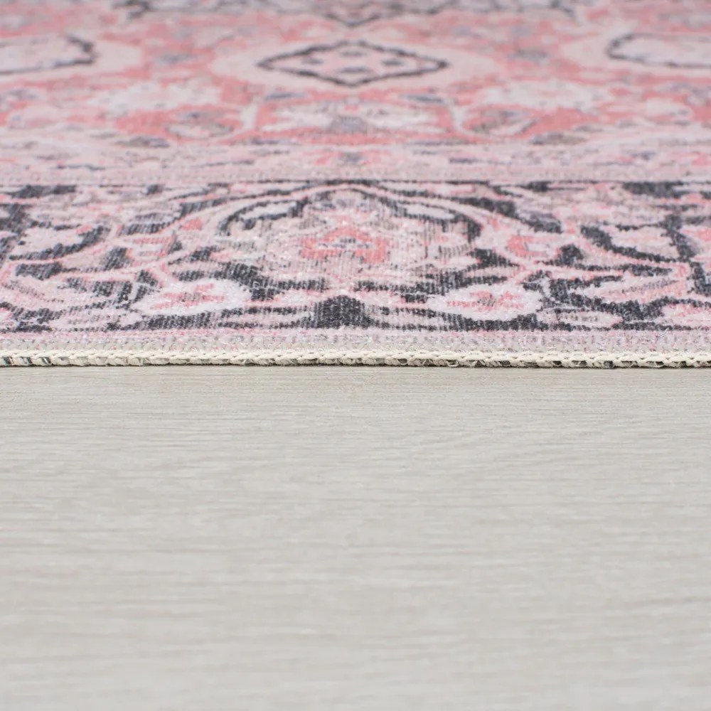 Tappeto lavabile rosa 60x230 cm FOLD Somerton - Flair Rugs