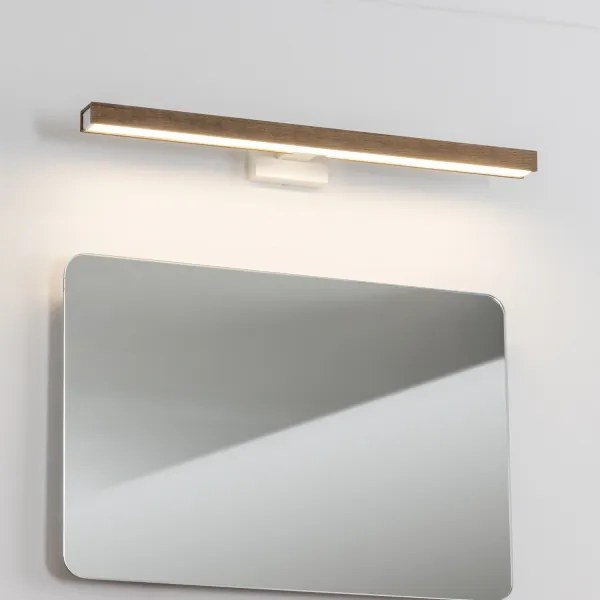 Brilagi-Illuminazione a LED per specchi da bagno WOODY MIRROR LED/12W/230V IP44 quercia/bianco