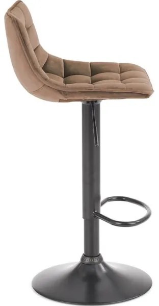 Sgabello 106x43 cm antracite/marrone