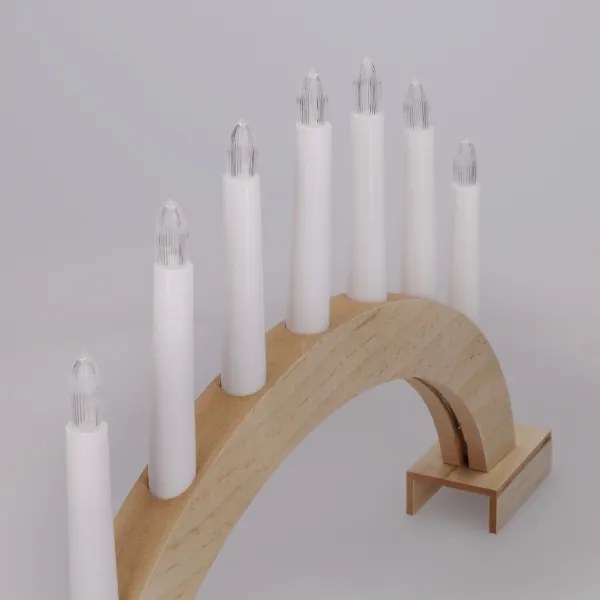 Brilagi - Candelabro natalizio a LED 7xLED/2xAA 28x45 cm