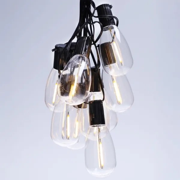 Brilagi - Ghirlanda natalizia LED da esterno 10xLED/3xAA 3,2 m IP44 bianco caldo