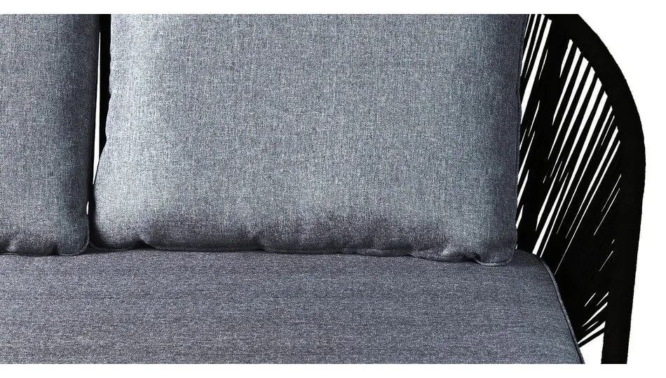 Divano da giardino nero a due posti North - Bonami Selection