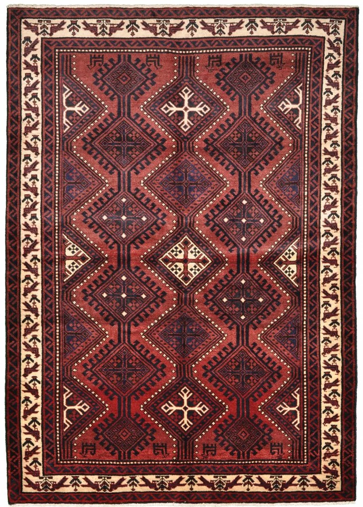 Lori Tappeto 260 x 180 Rosso (Iran) Annodato A Mano