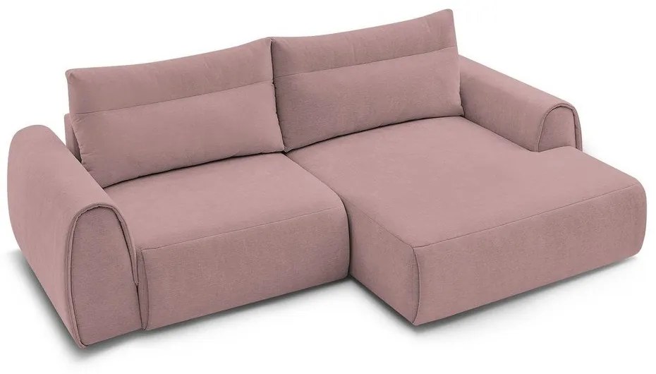 Divano angolare in rosa chiaro Aden – Bobochic Paris