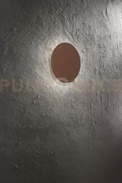 Plafoniera in metallo marrone metallizzato nebula led 38w cct 3000k...