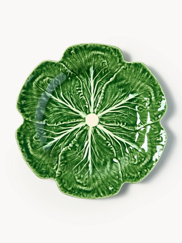 Set di 2 piatti da portata dipinti a mano Cabbage