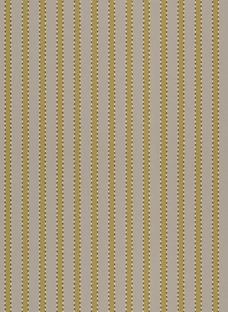Långelid / von Brömssen Tapete Stitched Stripe - Mustard