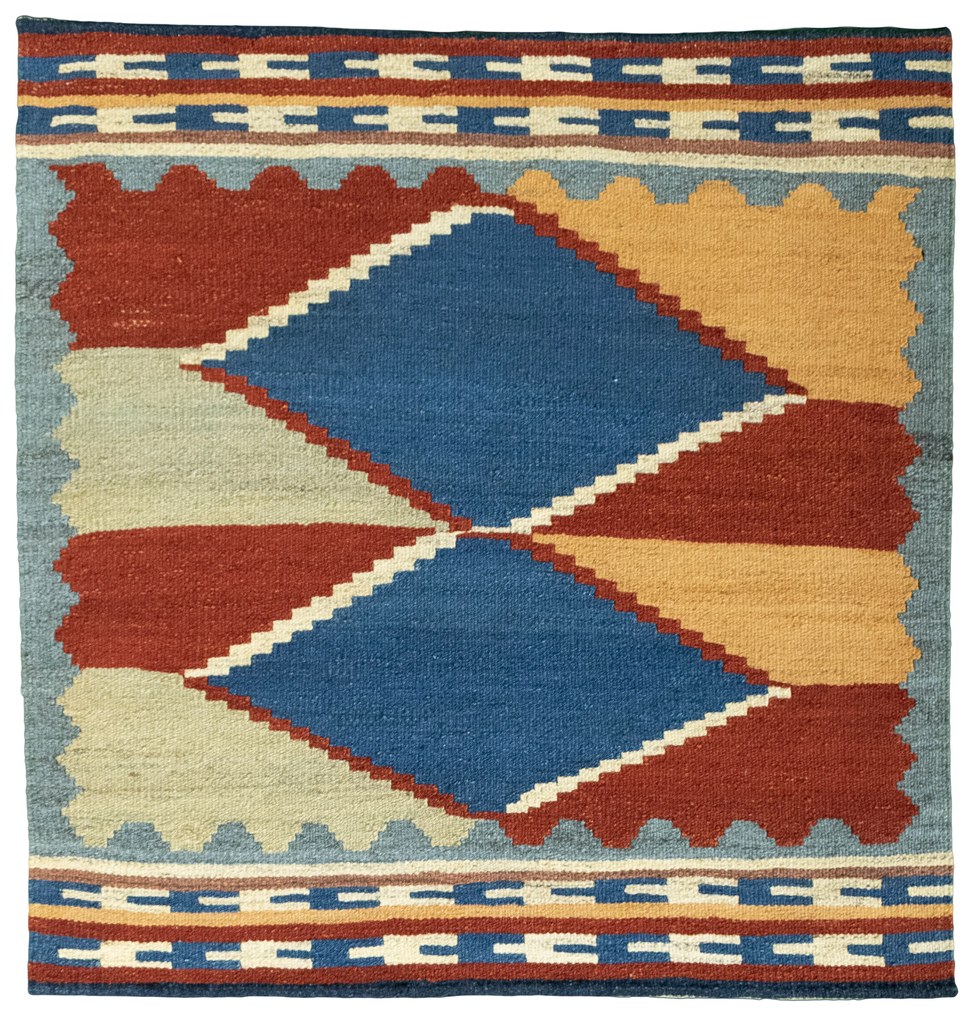 Kilim Tappeto persiano 100 x 110 (Iran) Tessuto A Mano