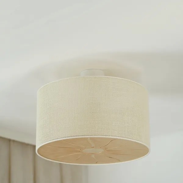 Brilagi - Plafoniera COUNTRY ROLLER 1xE27/15W/230V Ø 50 cm crema