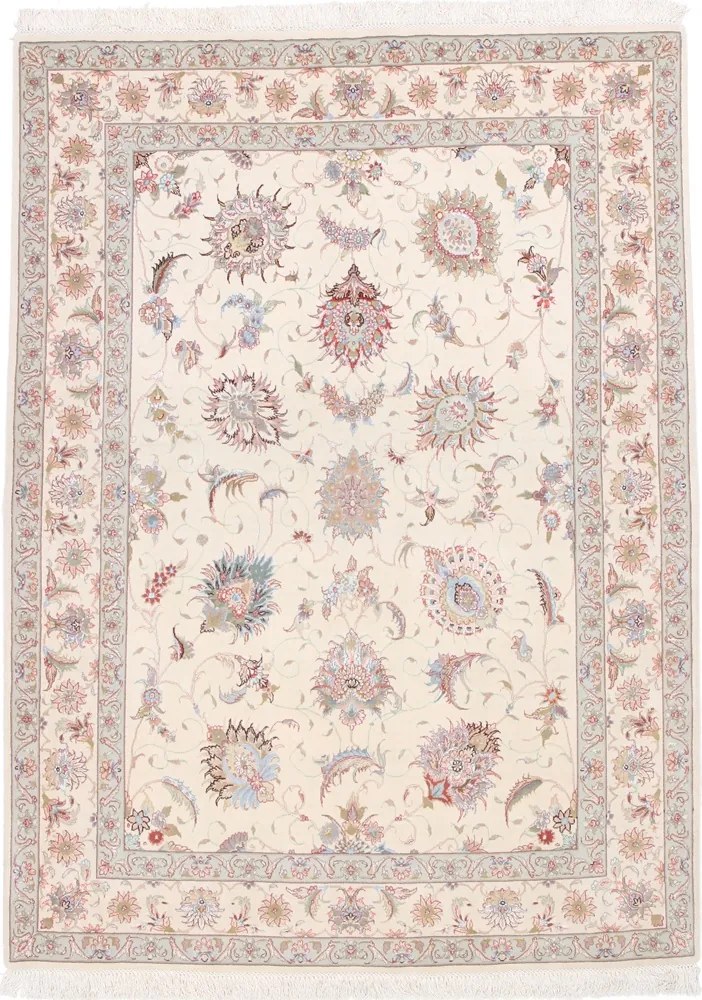 Tabriz Tappeto persiano 210x160 Rosa (Iran) Annodato A Mano