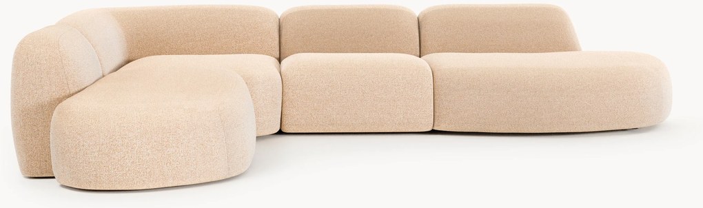 Divano angolare componibile XL in bouclé Wolke