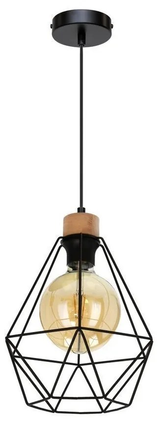 Spot-Light 21822104-Lampadario a sospensione con filo DIAMENT 1xE27/60W/230V dub–