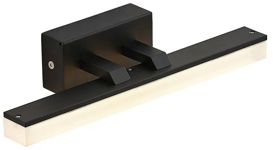 Lucande - Lisana LED Applique da Parete IP44 L32 Nero Lucande