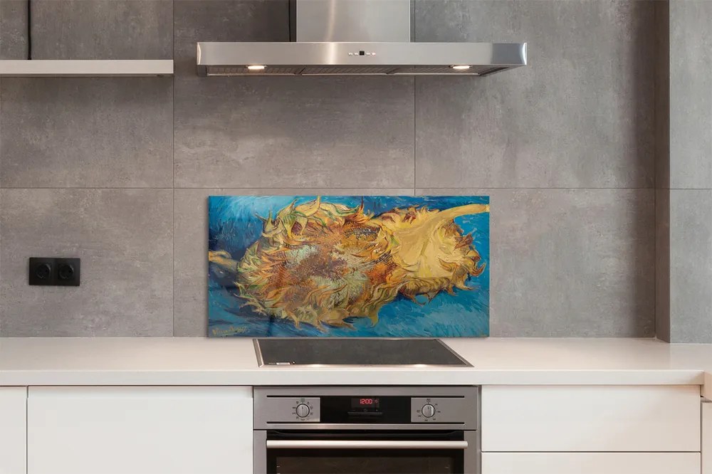 Pannello da cucina Due girasoli recisi (III) di Vincent van Gogh 125x50 cm