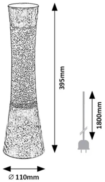 Rabalux 7026 - Lampada lava MINKA 1xGY6,35/20W/230V blu