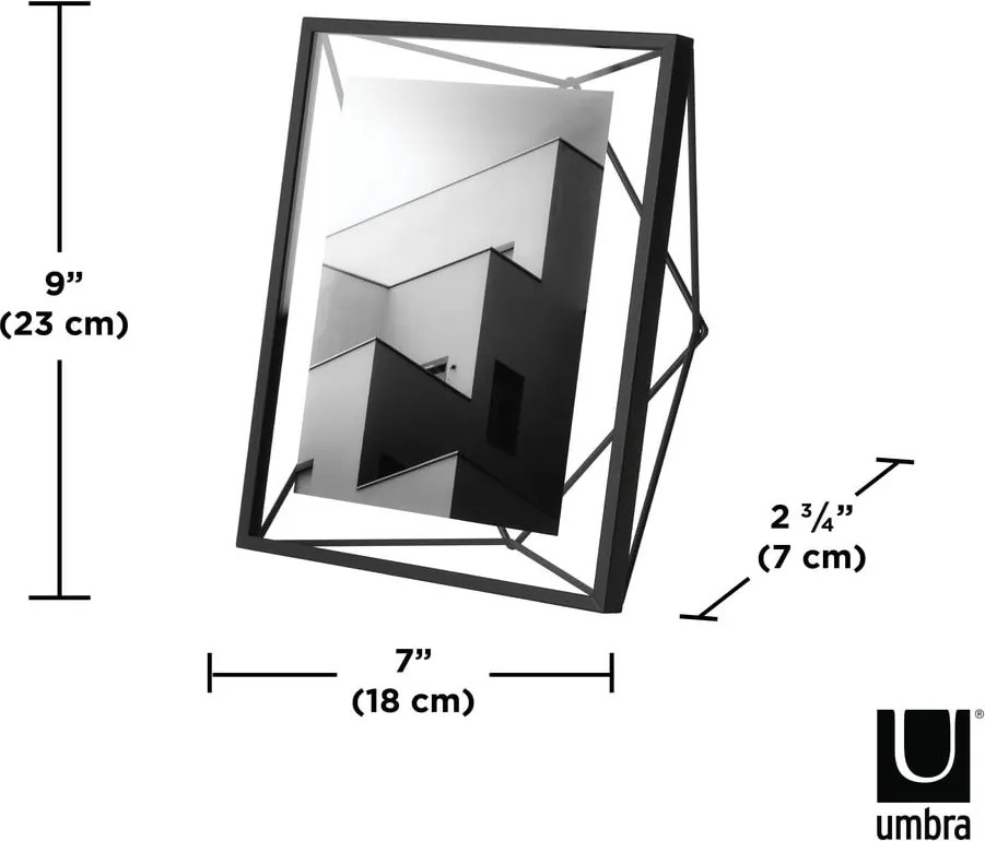 Cornice in metallo nero 23x18 cm Prisma - Umbra