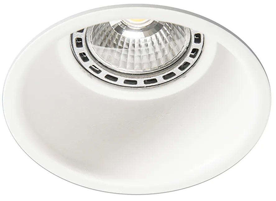 Set di 3 faretti da incasso moderni bianchi - Dept