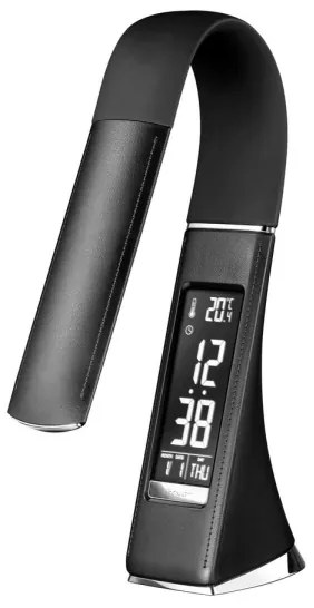 Brilagi - Lampada da tavolo dimmerabile a LED con display PELLE LED/7W/230V nero
