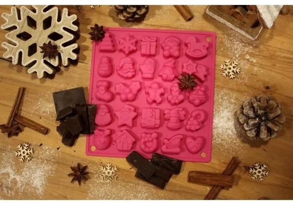 Stampo in silicone per cioccolato TORO, rosa