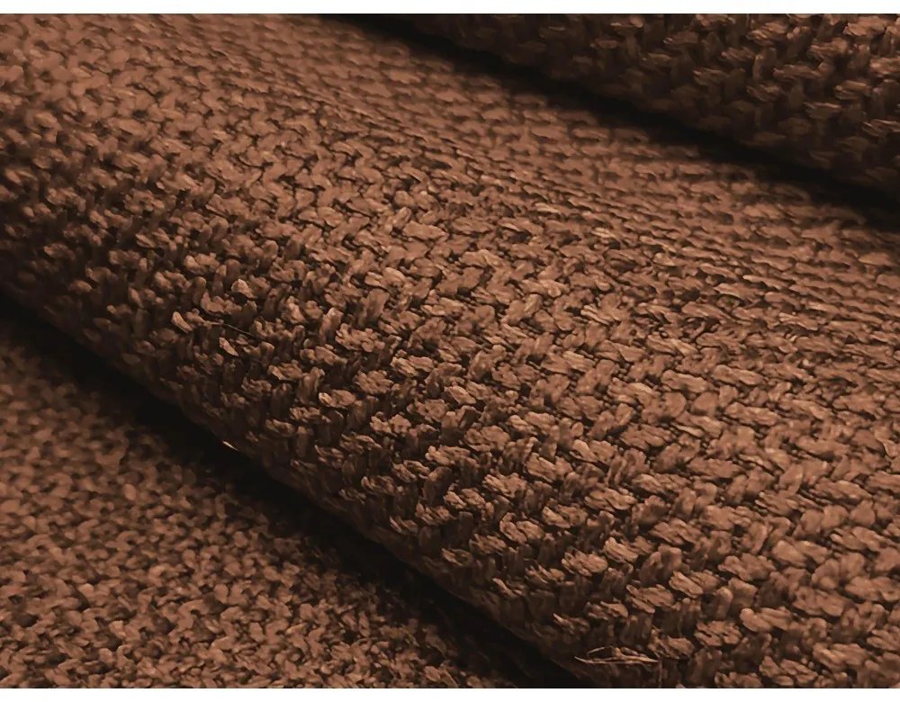 Divano angolare color terracotta allungabile (con penisola a destra/con chaise lounge) Leila – Makamii