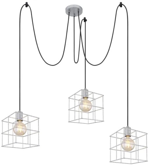 Globo 15530Z-3H1 - Lampadario a sospensione con filo MERRIL 3xE27/60W/230V