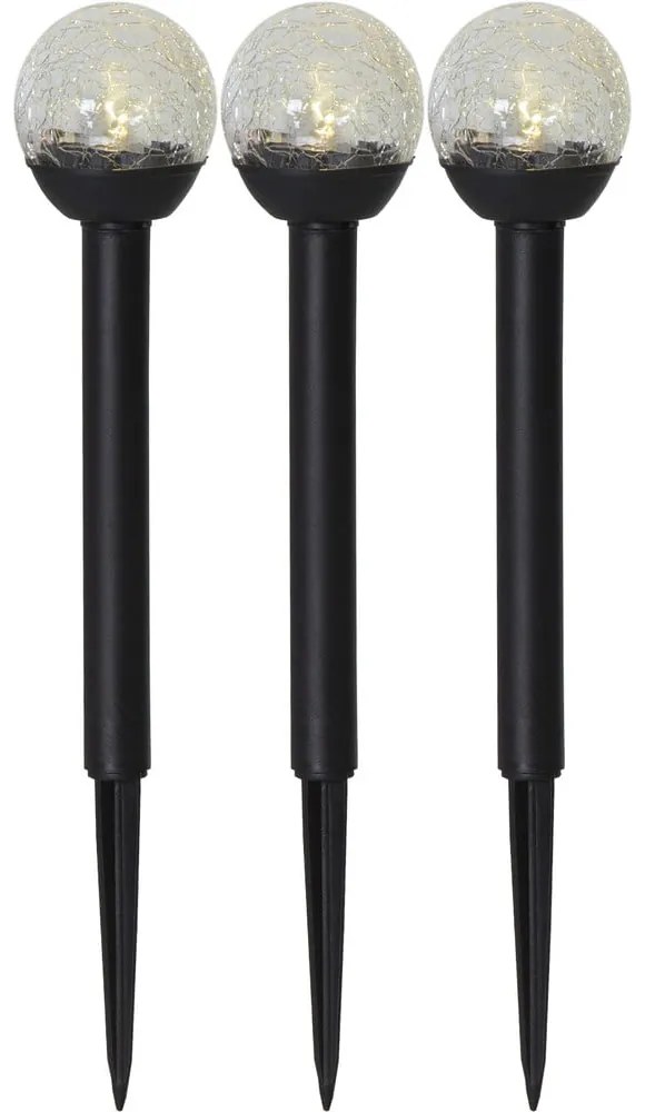 Set di 3 luci LED solari da esterno, altezza 23 cm Roma - Star Trading