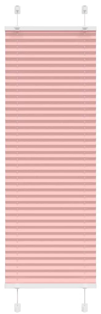 Tenda Plissettata Rosa 50x100 Cm Larghezza Tessuto 49,4 Cm /