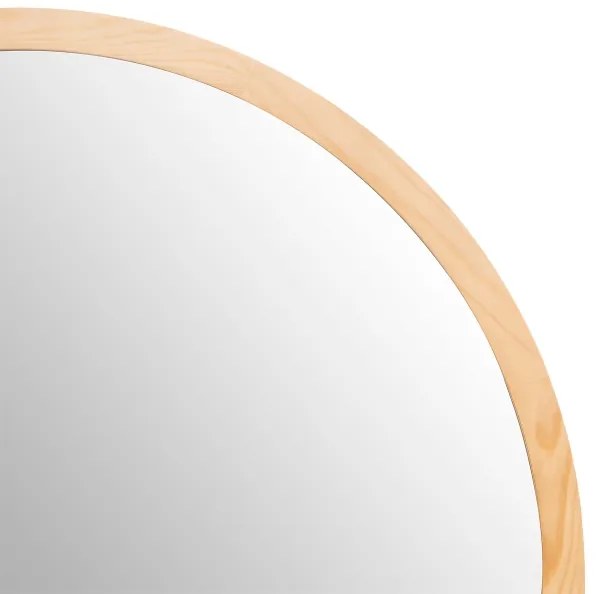 Atmosphera - Specchio da parete ANGELO diametro 110 cm pino