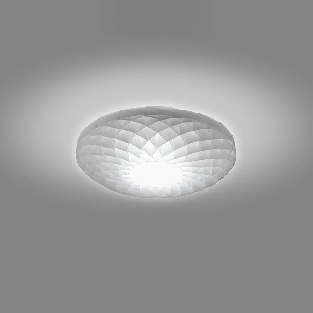 Plafoniera Moderna Dalia Led Attacco Gx53 Polilux Bianco D60 Made In Italy