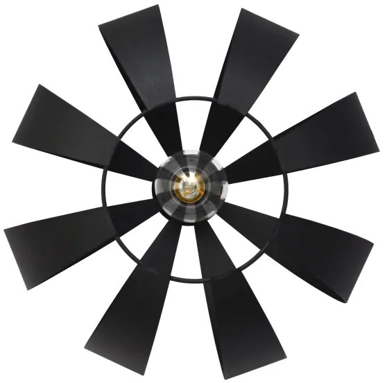 Lampadario a sospensione con filo NEWTON 1xE27/15W/230V nero