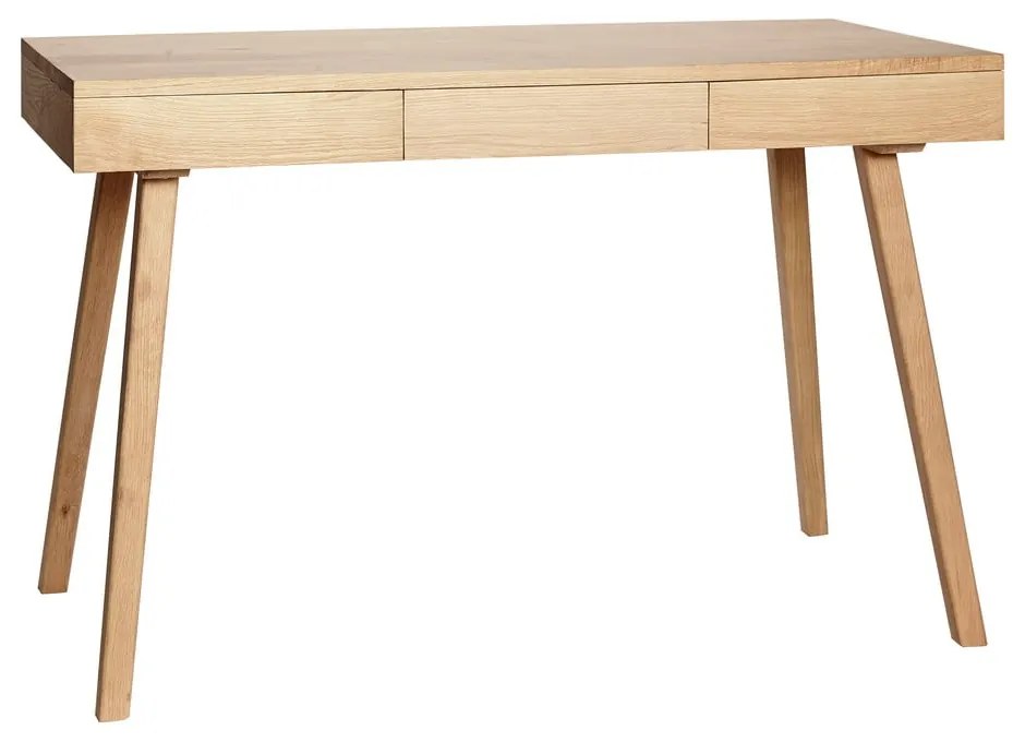 Scrivania in rovere 57x120 cm Tripple - Hübsch