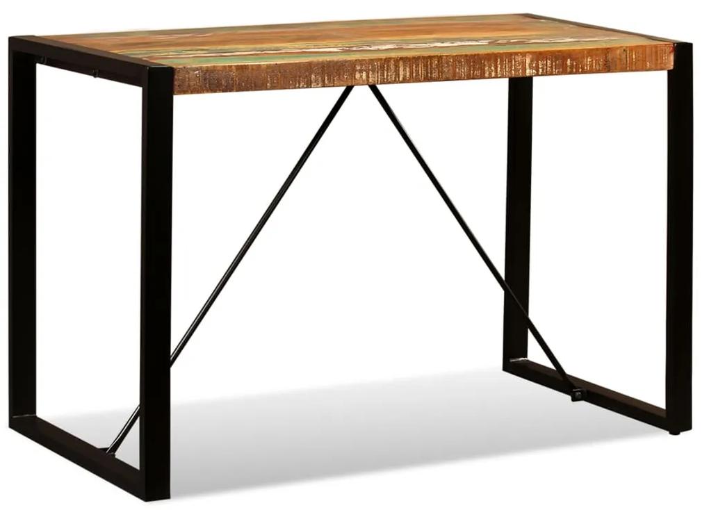 Tavolo da pranzo in legno massello anticato 120cm
