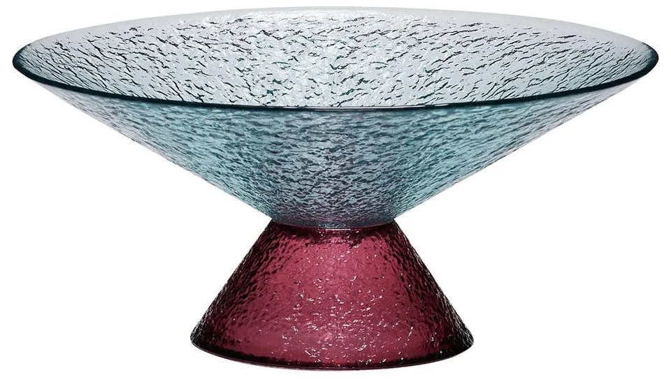 Fruttiera in vetro rosso e blu ø 25 cm Bonbon - Hübsch