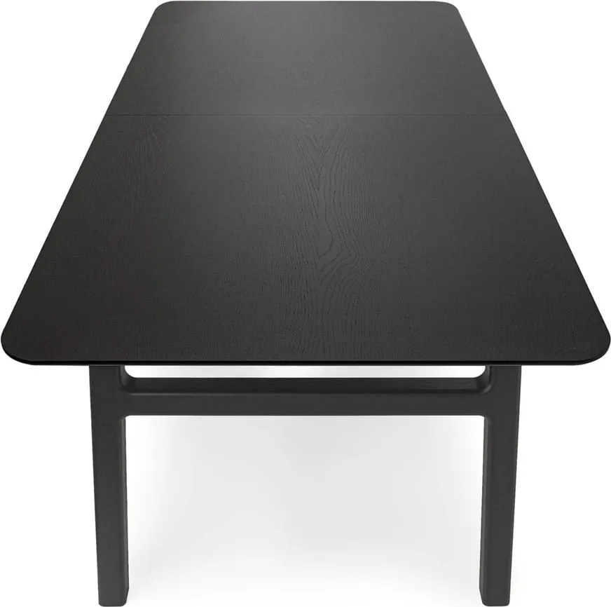 Tavolo da pranzo con effetto rovere allungabile con estensione 90x180 cm Curved – Woodman