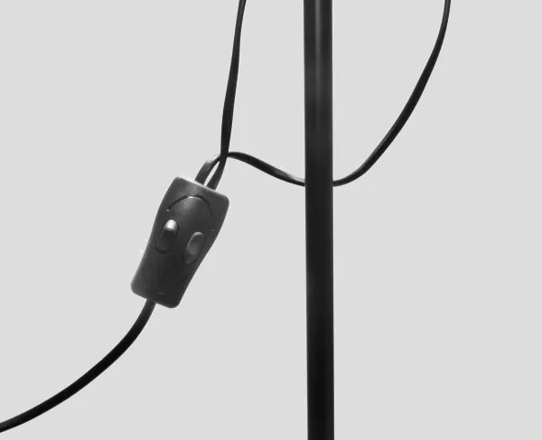 Lampada da terra WENDY 1xE27/100W/230V + 1xE14/40W nera