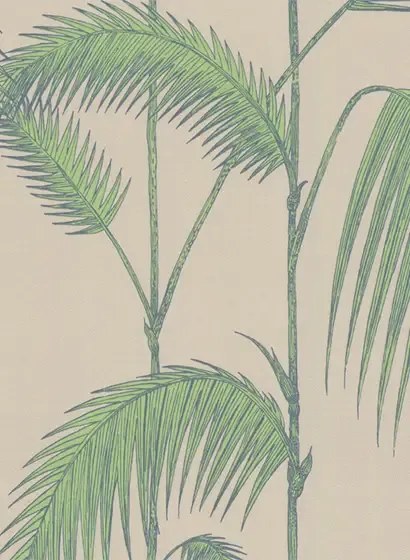 Cole & Son Carta da parati Palm Leaves - Braun/ Grün