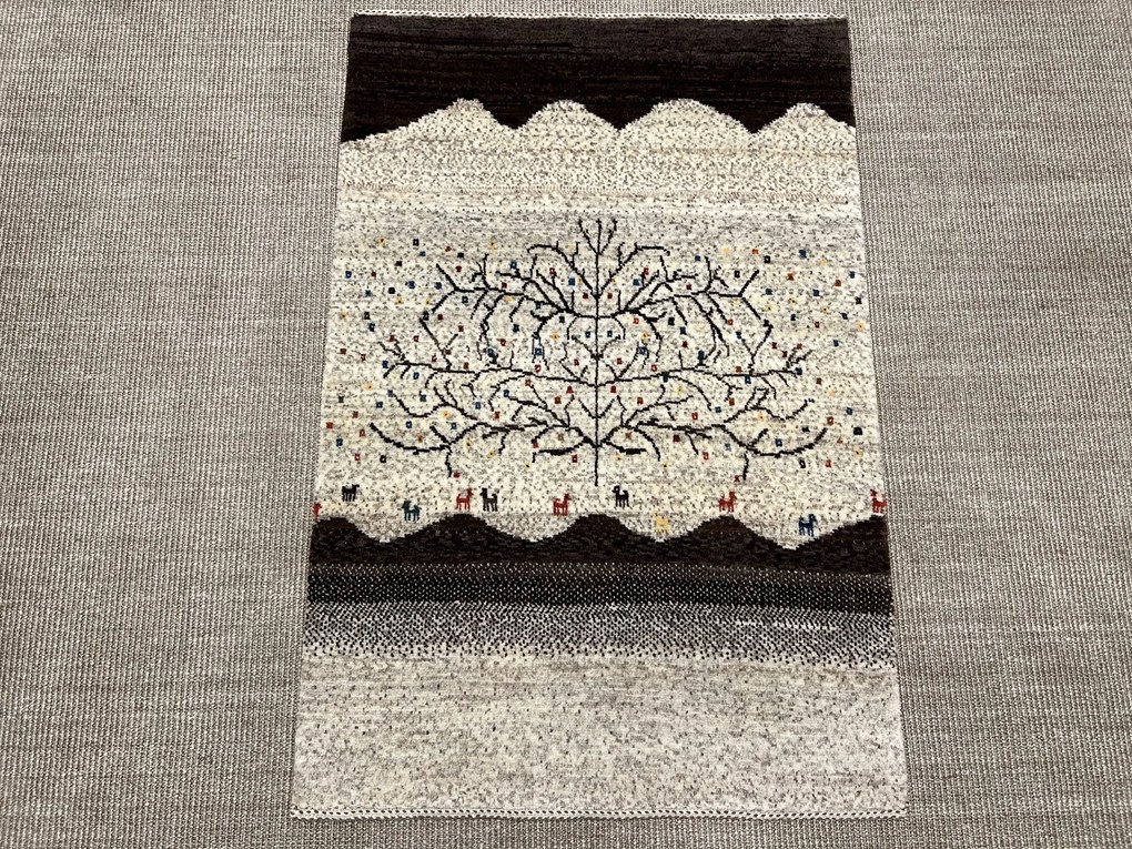 Loribaft Tappeto 120x80 Beige (Iran) Annodato A Mano