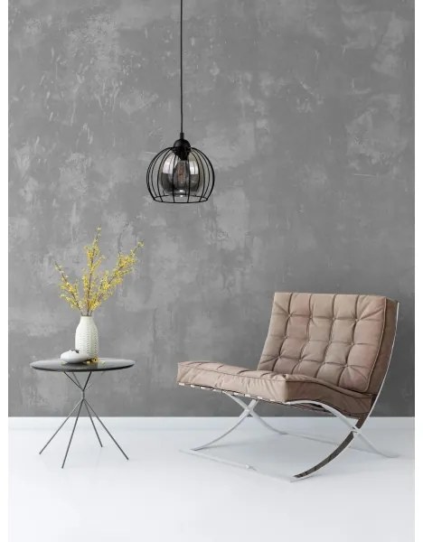 Lampadario a sospensione con filo SOLO BLACK 1xE27/60W/230V